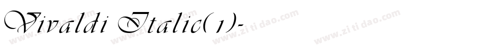 Vivaldi Italic(1)字体转换